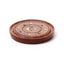 Sheesham Wood Round Ashcatcher Incence Burner with Moon & Stars Inlay - Gift Arch