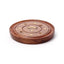 Sheesham Wood Round Ashcatcher Incence Burner with Moon & Stars Inlay - Gift Arch