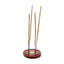 Sheesham Wood Round Ashcatcher Incence Burner with Yin Yang Inlay - Gift Arch