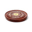 Sheesham Wood Round Ashcatcher Incence Burner with Yin Yang Inlay - Gift Arch
