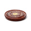 Sheesham Wood Round Ashcatcher Incence Burner with Yin Yang Inlay - Gift Arch