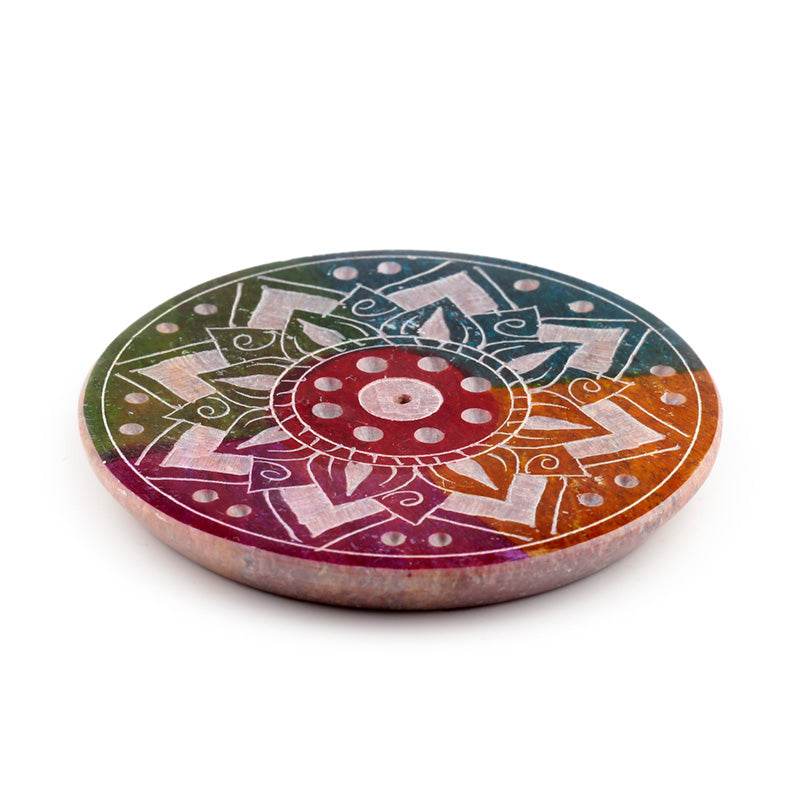 Soapstone Sunburst Incense Burner Dish - Gift Arch