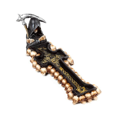 The Reaper Death Cross Ashcatcher Incense Stick Burner - Gift Arch