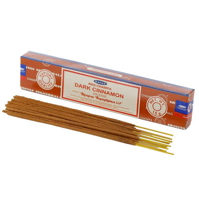 01349 Satya Dark Cinnamon Nag Champa Incense Sticks - Gift Arch