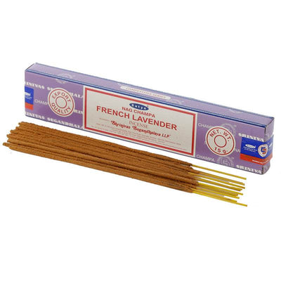 01353 Satya French Lavender Nag Champa Incense Sticks - Gift Arch