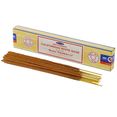 01406 Satya VFM Californian White Sage Nag Champa Incense Sticks - Gift Arch