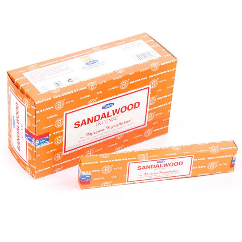 01473 Satya Sandalwood Nag Champa Incense Sticks - Gift Arch