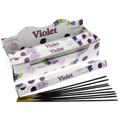 37104 Stamford Premium Hex Incense Sticks Violet - Gift Arch