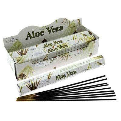 37108 Stamford Premium Hex Incense Sticks Aloe Vera - Gift Arch