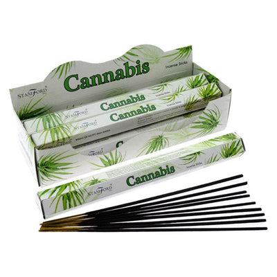 37110 Stamford Premium Hex Incense Sticks Cannabis - Gift Arch