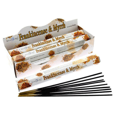 37112 Stamford Premium Hex Incense Sticks Frankincense & Myrrh - Gift Arch