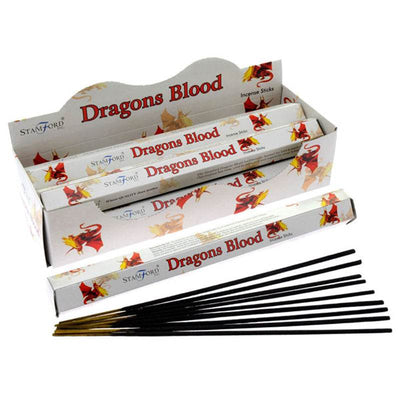 37123 Stamford Premium Hex Incense Sticks Dragons Blood - Gift Arch