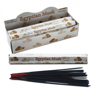 37144 Stamford Premium Hex Incense Sticks Egyptian Musk - Gift Arch