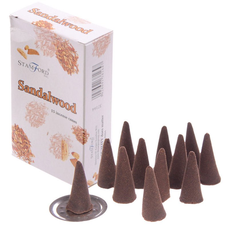 37164 Stamford Incense Cones Sandalwood - Gift Arch