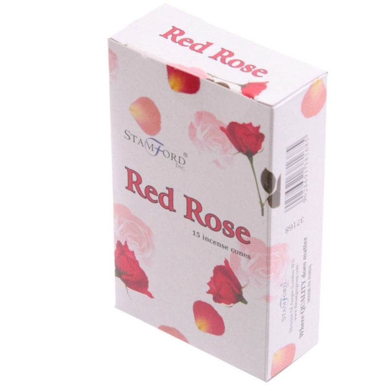 37168 Stamford Incense Cones Red Rose - Gift Arch