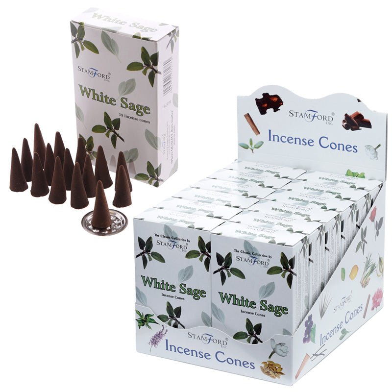 37176 Stamford Incense Cones White Sage - Gift Arch