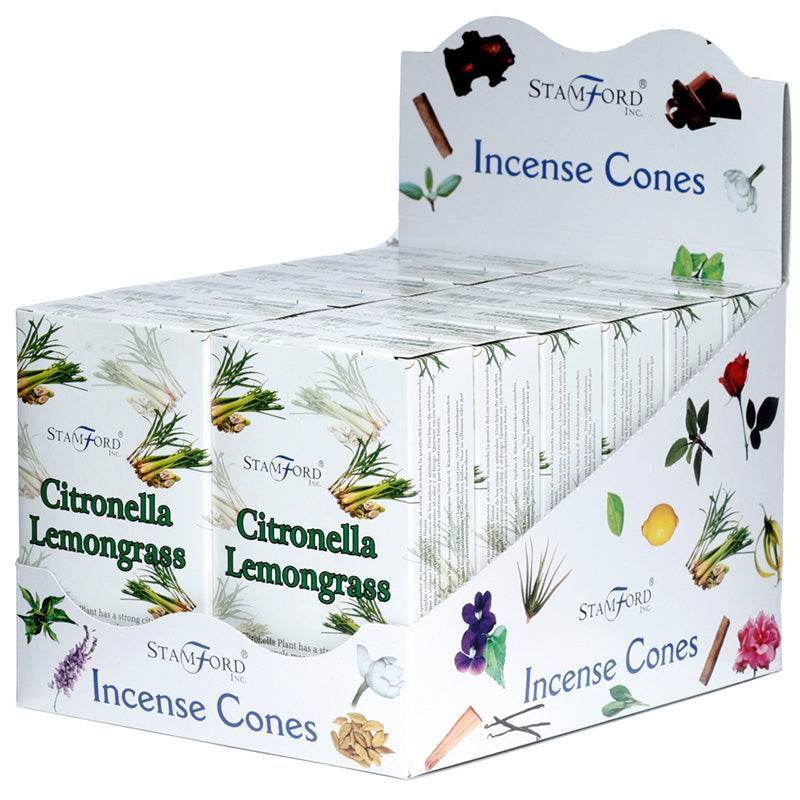 37198 Stamford Incense Cones Citronella & Lemongrass - Gift Arch