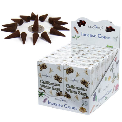 37210 Stamford Incense Cones Californian White Sage - Gift Arch