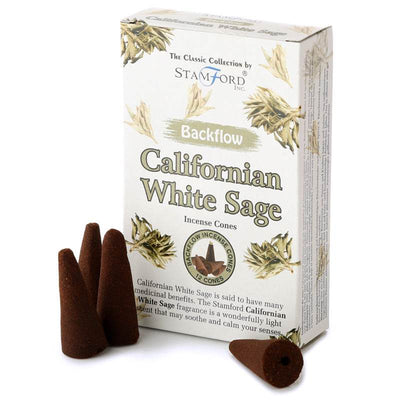 37421 Stamford Backflow Incense Cones Californian White Sage - Gift Arch