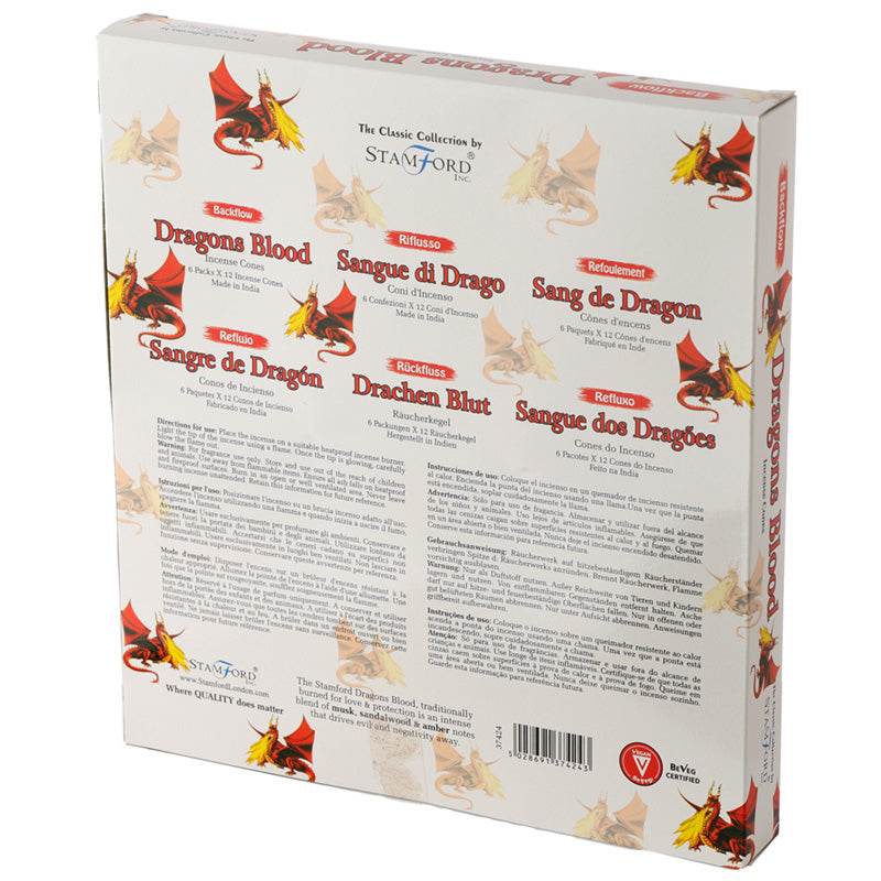 37424 Stamford Backflow Incense Cones Dragon Blood - Gift Arch