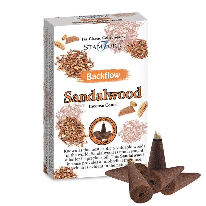 37430 Stamford Backflow Incense Cones Sandalwood - Gift Arch