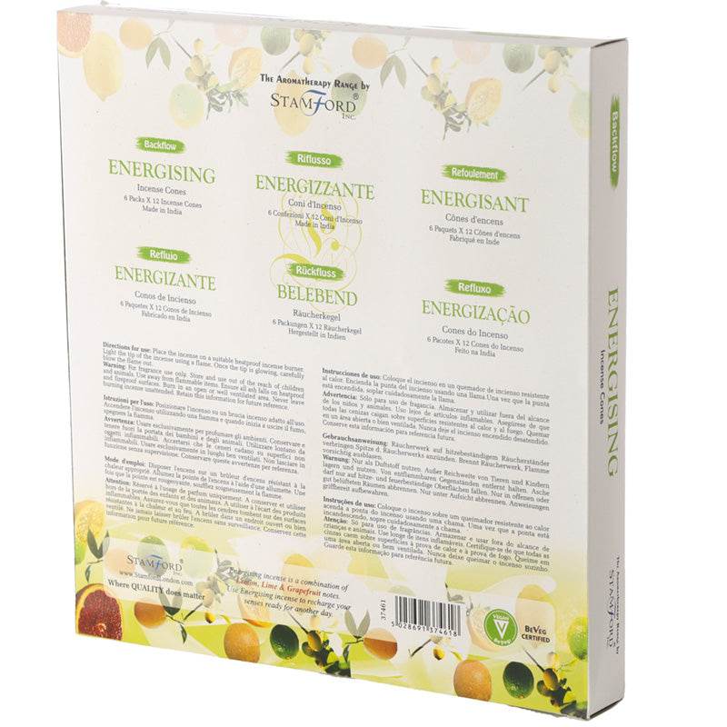 37461 Stamford Backflow Incense Cones Energising - Gift Arch