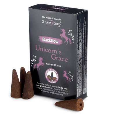 37483 Stamford Backflow Incense Cones Unicorns Grace - Gift Arch