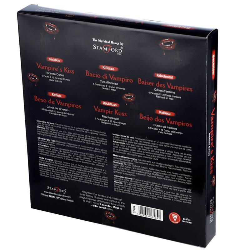 37484 Stamford Backflow Incense Cones Vampires Kiss - Gift Arch
