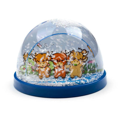 Adoramals Highland Coo Cow Medium Glitter Snow Storm - Gift Arch