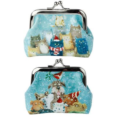 Jan Pashley Christmas Cats & Dogs Tic Tac Purse - Gift Arch