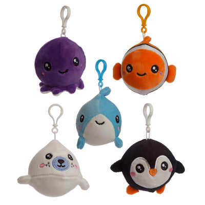 Adoramals Squeezies Squishy Plush Sealife Keyring - Gift Arch