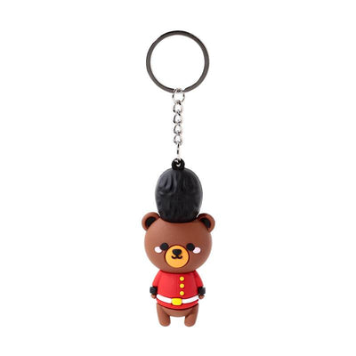 Arthur the Bear London Guardsman 3D PVC Keyring - Gift Arch