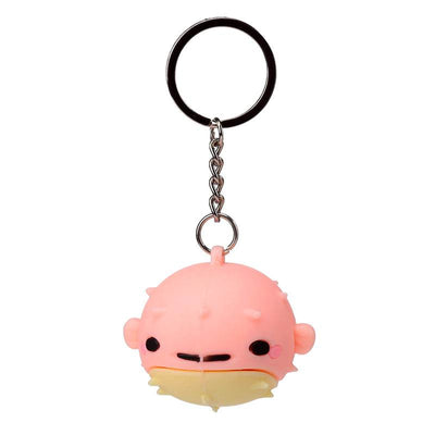 Puff the Puffer Fish Adoramals 3D PVC Keyring - Gift Arch