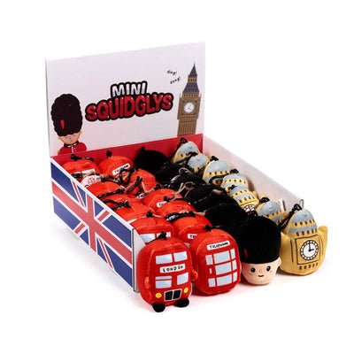 Squidglys London Souvenir Plush Mini Keyring - Gift Arch