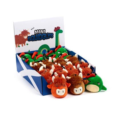 Squidglys Scotland Souvenir Plush Mini Keyring - Gift Arch