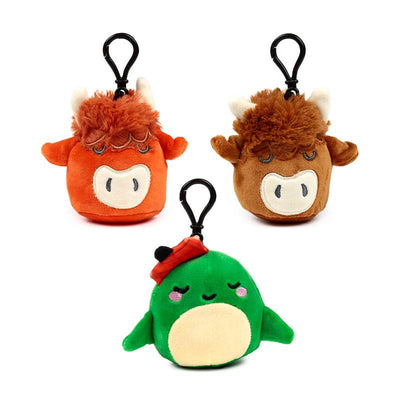 Squidglys Scotland Souvenir Plush Mini Keyring - Gift Arch