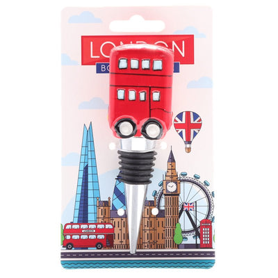Ceramic London Icons Red Routemaster Bus Bottle Stopper - Gift Arch