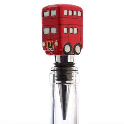 Ceramic London Icons Red Routemaster Bus Bottle Stopper - Gift Arch