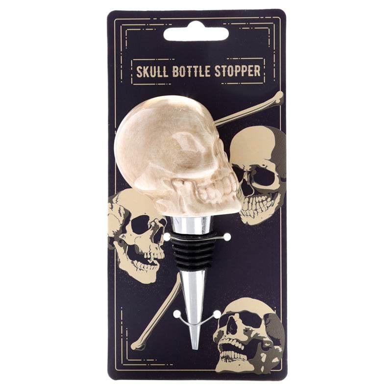 Ceramic Skull Bottle Stopper - Gift Arch