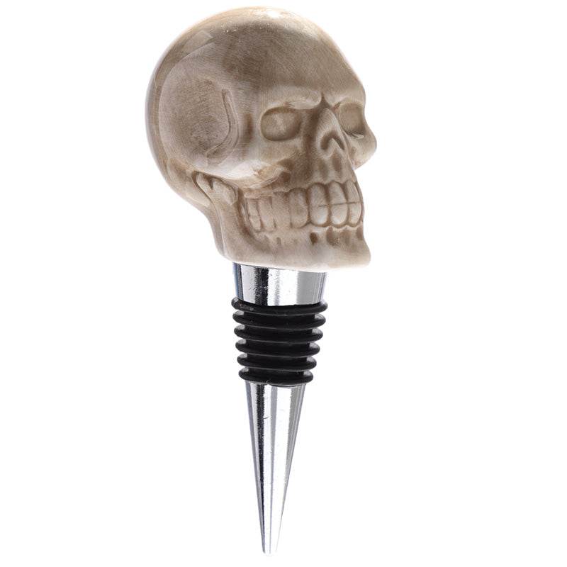Ceramic Skull Bottle Stopper - Gift Arch