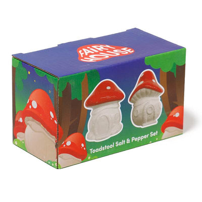 Fairy Toadstool House Ceramic Salt & Pepper Set - Gift Arch