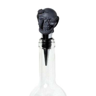 Skulls and Roses Skull and Snake Bottle Stopper - Gift Arch