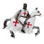 Crusader Knight on Horseback Defender Magnet - Gift Arch