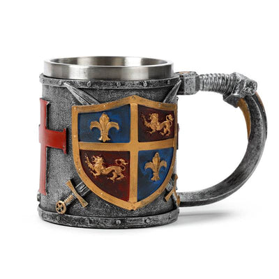 Decorative Coat of Arms Gold & Silver Tankard - Gift Arch