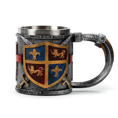 Decorative Coat of Arms Gold & Silver Tankard - Gift Arch