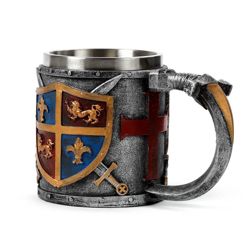 Decorative Coat of Arms Gold & Silver Tankard - Gift Arch
