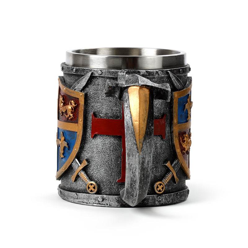 Decorative Coat of Arms Gold & Silver Tankard - Gift Arch