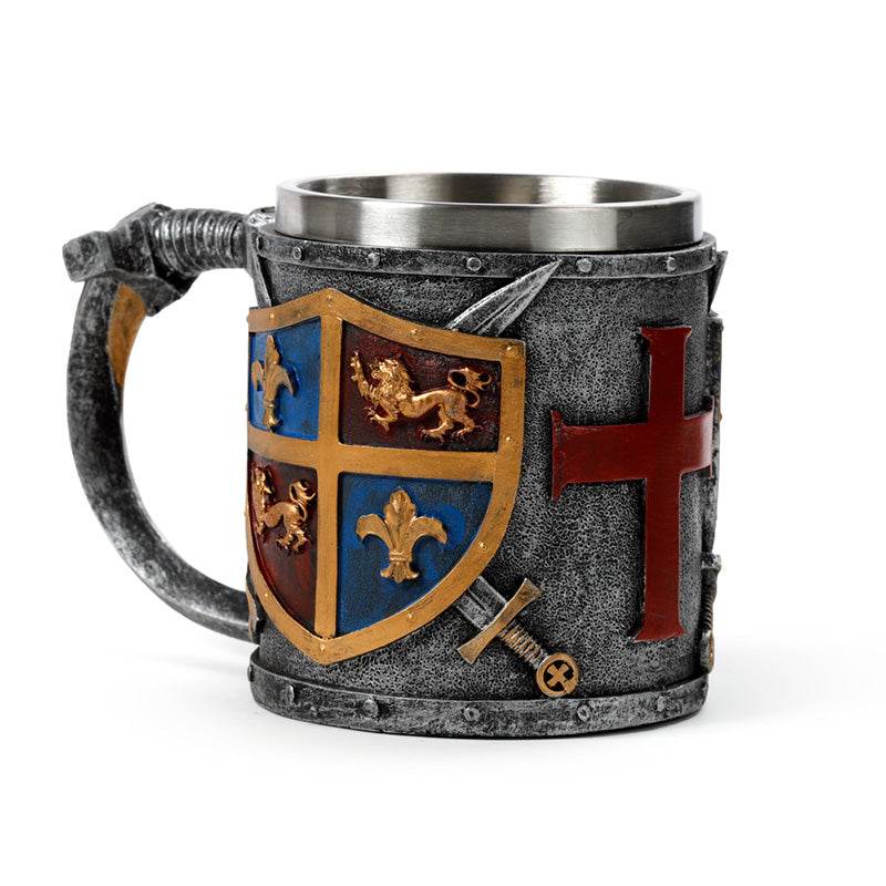 Decorative Coat of Arms Gold & Silver Tankard - Gift Arch