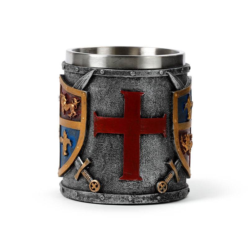 Decorative Coat of Arms Gold & Silver Tankard - Gift Arch