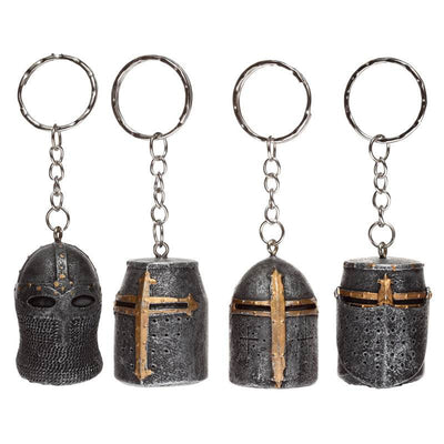 Medieval Knight Helmet Keyring - Gift Arch